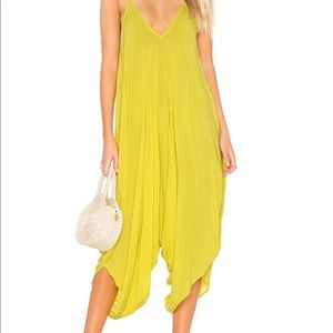 💛 REVOLVE Indah the IVORY JUMPSUIT in citrus - size M/L new 💛